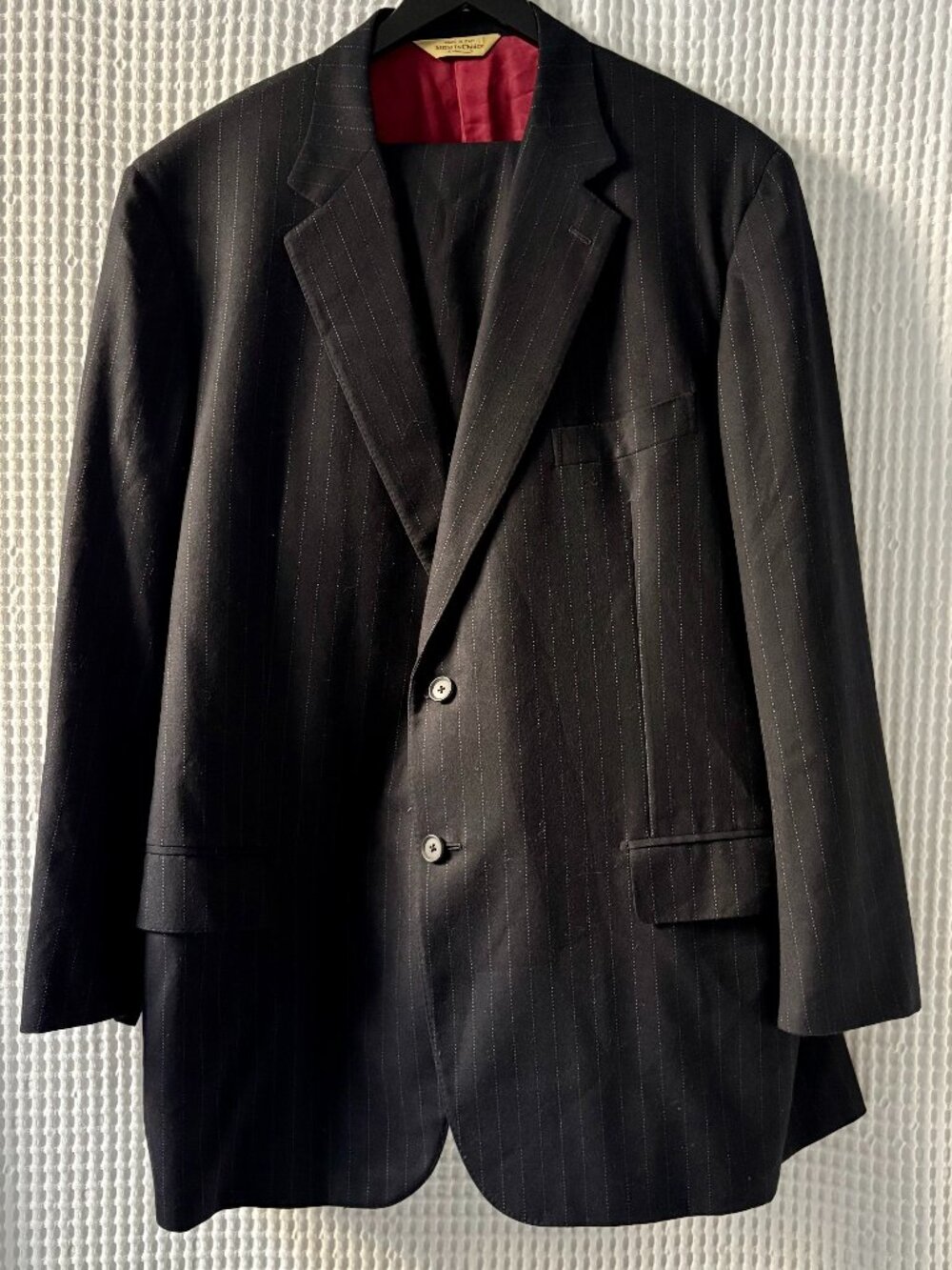 Paul Stuart "Stuart's Choice" Pinstripe Suit 48R / 40W | Isaia Sciammeria READ